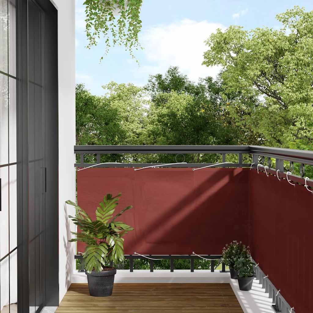 vidaXL Σήτα Μπαλκονιού Τερακότα 75 x 800 εκ. 100% Πολυεστέρας Oxford