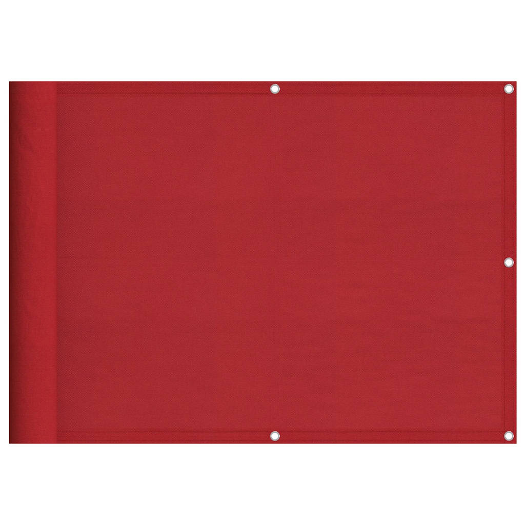 vidaXL Σήτα Μπαλκονιού Κόκκινη 75x800 εκ. 100% Πολυεστέρας Oxford