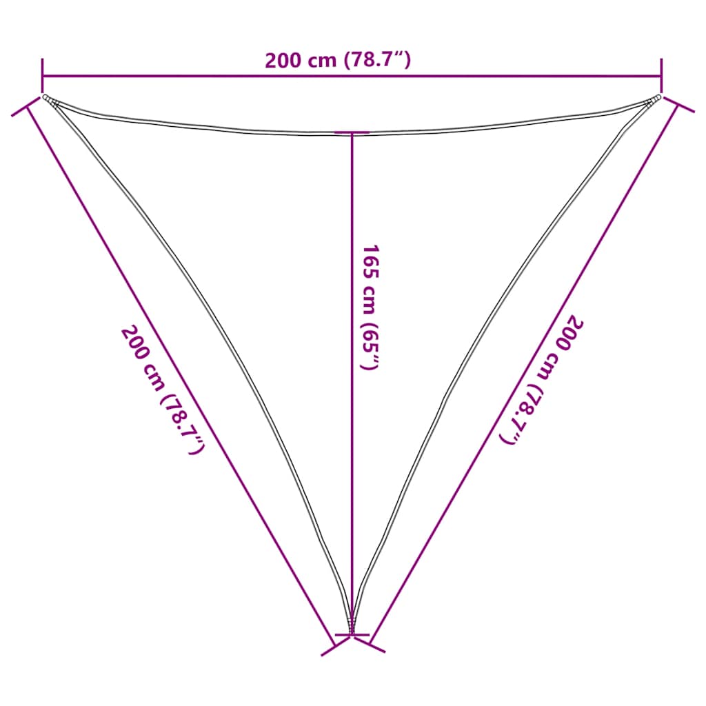 vidaXL Σκίαστρο για Πανί Μπλε 2x2x2 μ. 100% Πολυεστέρας Oxford