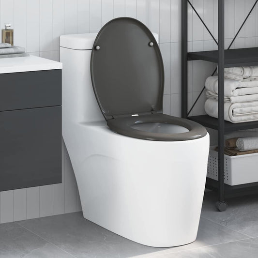 vidaXL Λεκάνη Ανθρακί 44,8 x 37,3 x 4,2 εκ Δυροπλάστ