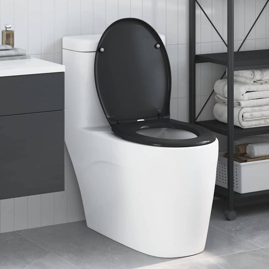 vidaXL Λεκάνη Μαύρο 44,8 x 37,3 x 4,2 εκ Δυροπλάστ