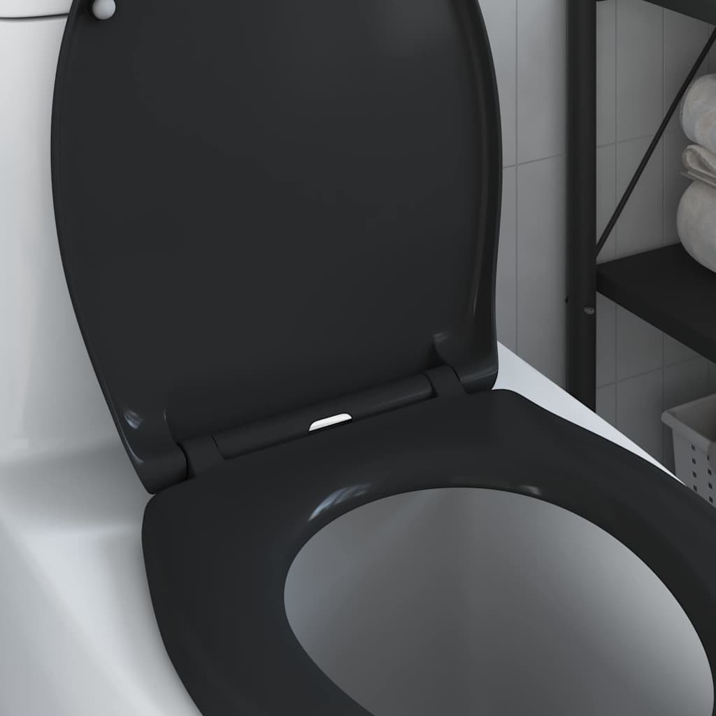 vidaXL Λεκάνη Μαύρο 44,8 x 37,3 x 4,2 εκ Δυροπλάστ