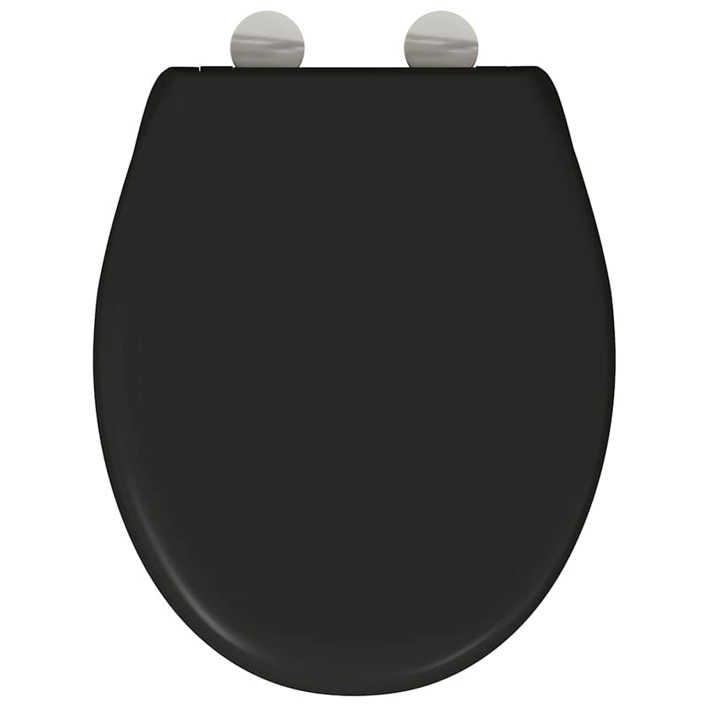 vidaXL Λεκάνη Μαύρο 44,8 x 37,3 x 4,2 εκ Δυροπλάστ
