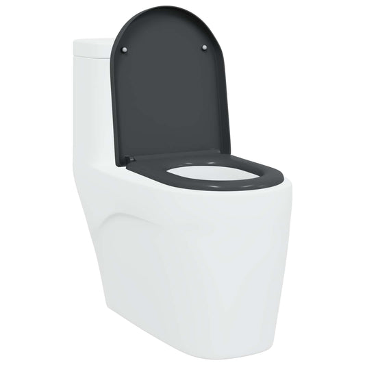 vidaXL Λεκάνη Ανθρακί 49 x 36 x 4 εκ Δυροπλάστ