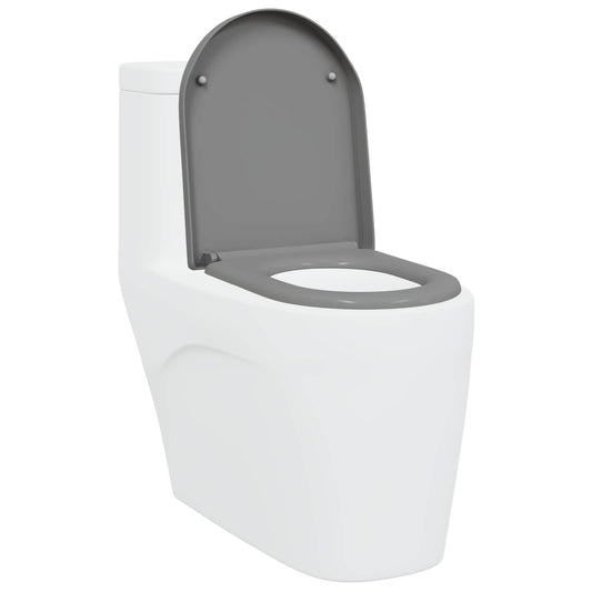 vidaXL Λεκάνη Γκρι 46,2 x 36 x 4,3 εκ Δυροπλάστ