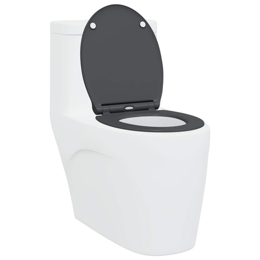 vidaXL Λεκάνη Ανθρακί 47 x 37,5 x 3,8 εκ Δυροπλάστ