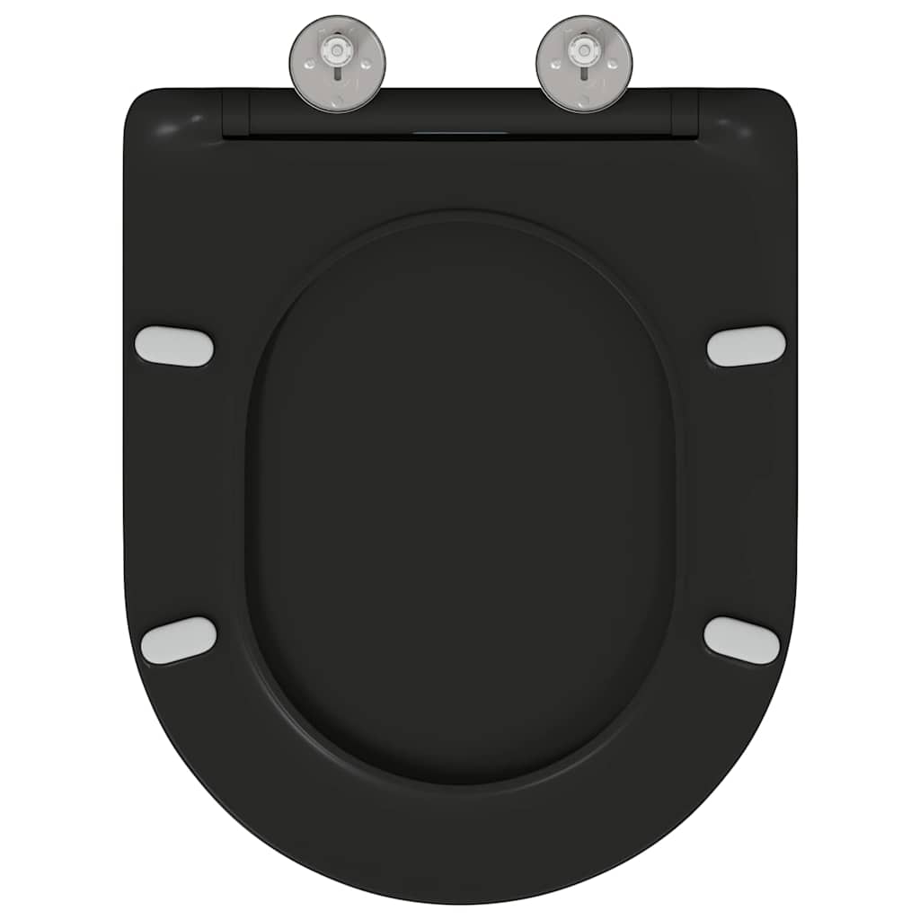 vidaXL Λεκάνη Μαύρο 44 x 36,4 x 3,4 εκ. Δυροπλάστ