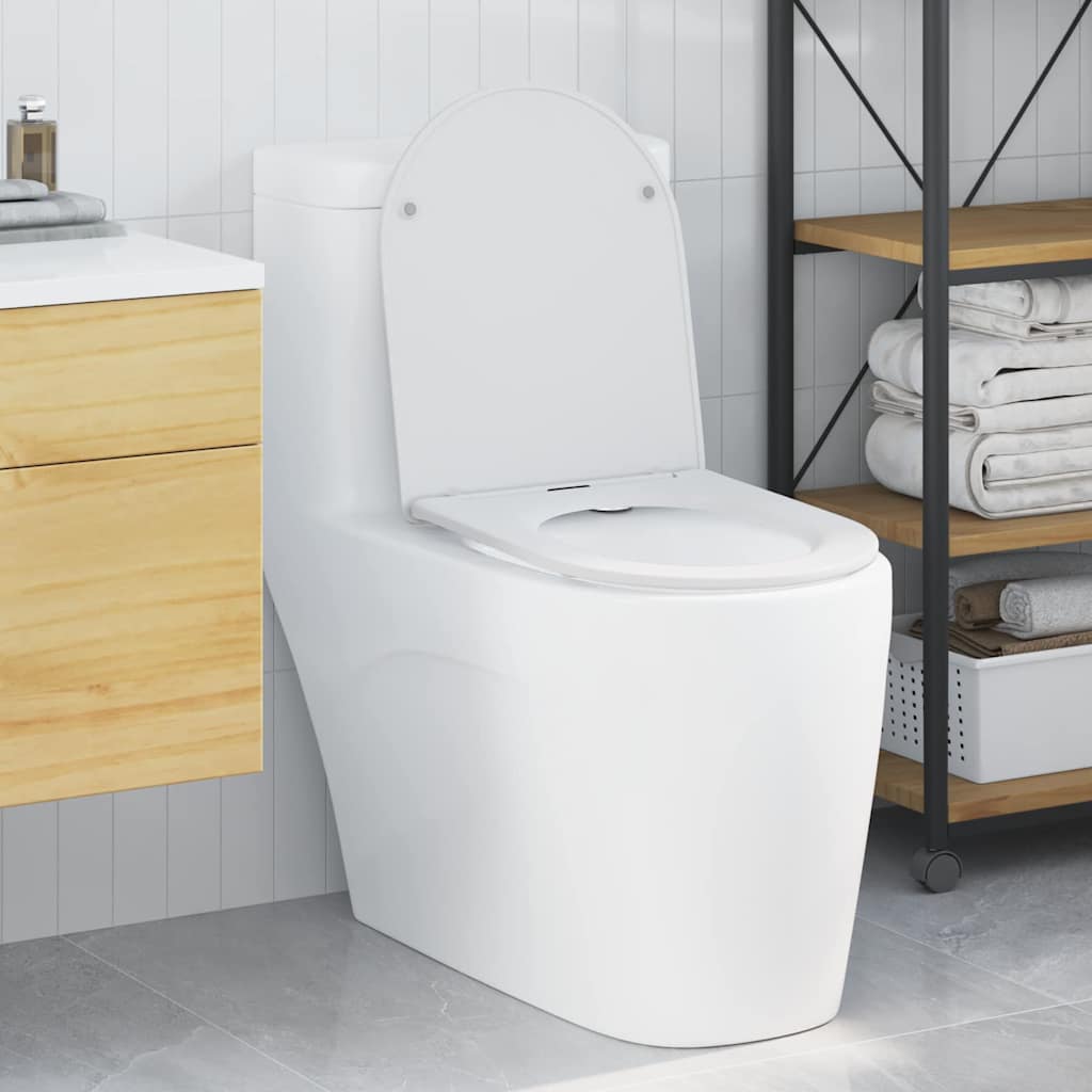 vidaXL Λεκάνη Λευκό 47 x 36 x 3,4 εκ Δυροπλάστ