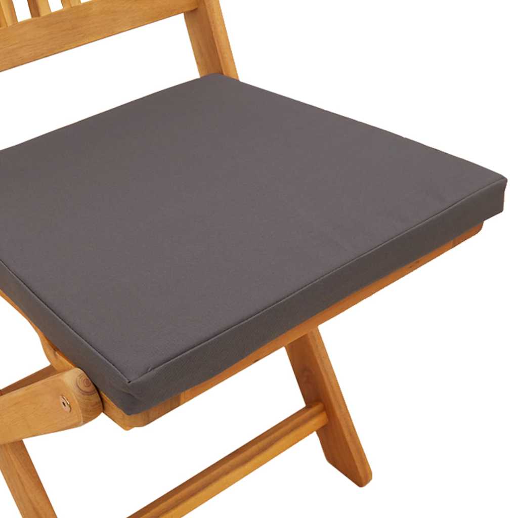 vidaXL Πτυσσόμενη Καρέκλα με μαξιλάρι 6 pcs Γκρι 49 x 57.5 x 92εκ