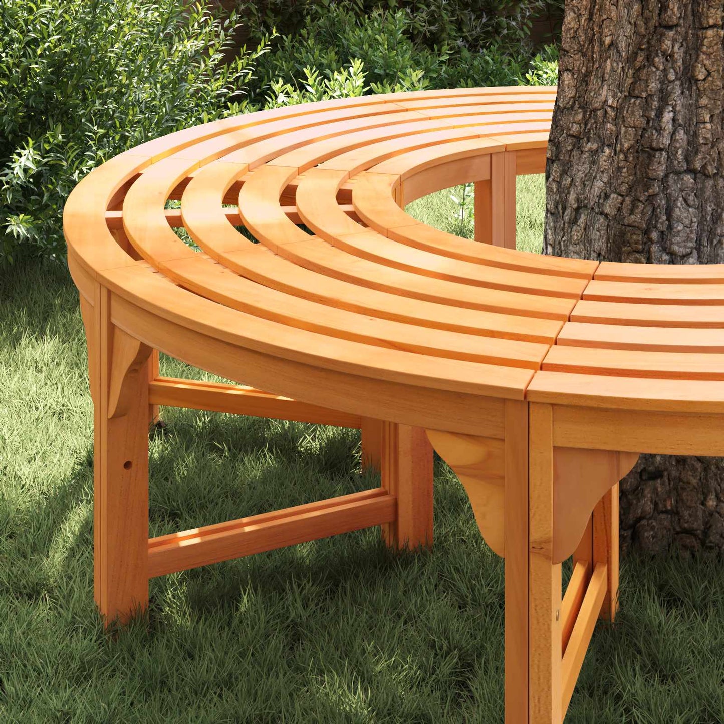 vidaXL Παγκάκι Δέντρου 2 pcs Φυσικό 160 x 80 x 45cm