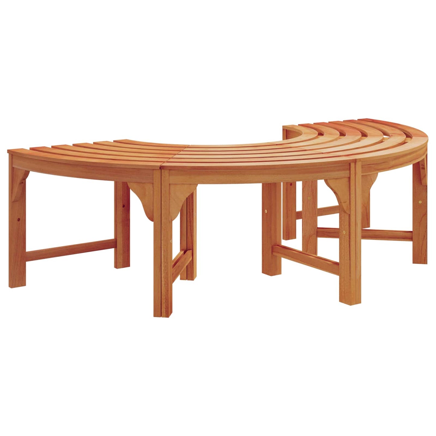 vidaXL Παγκάκι Δέντρου 2 pcs Φυσικό 160 x 80 x 45cm