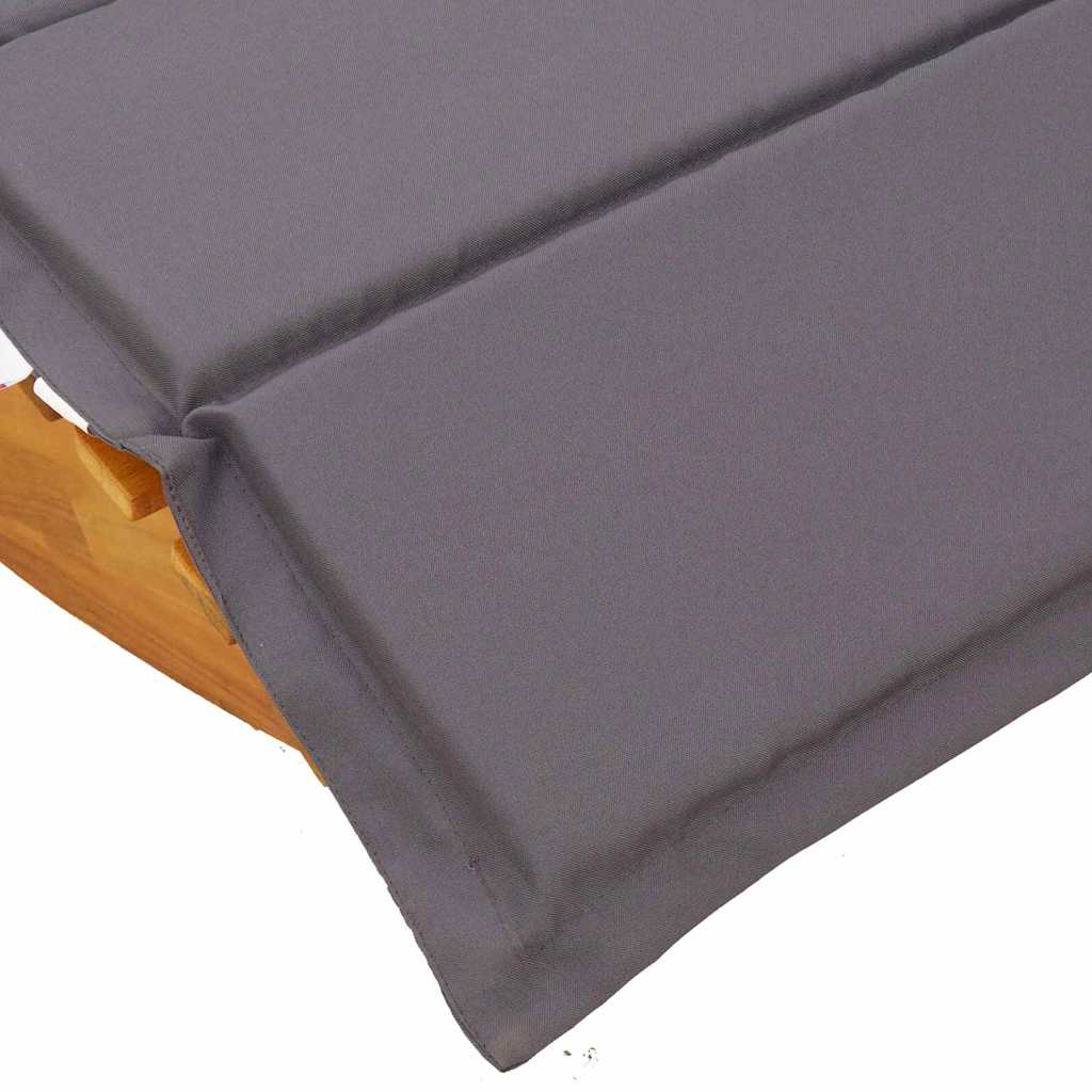 vidaXL Ξαπλώστρα με μαξιλάρι 2-πρόσωπο 2 pcs Καφέ Στερεό Ξύλο Ακακίας