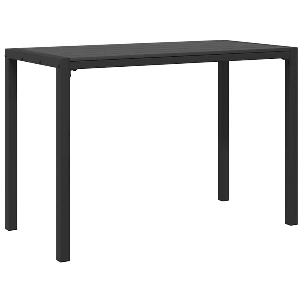 Σετ Εξωτερικής Τραπεζαρίας 3 τεμαχίων vidaXL από Χάλυβα και WPC Μαύρο