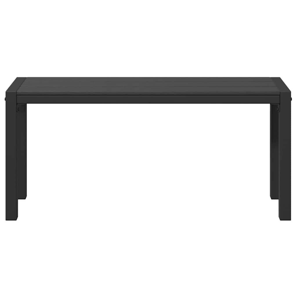 vidaXL Παγκάκι κήπου Μαύρο 100 x 28 x 45 εκ. Ατσάλι