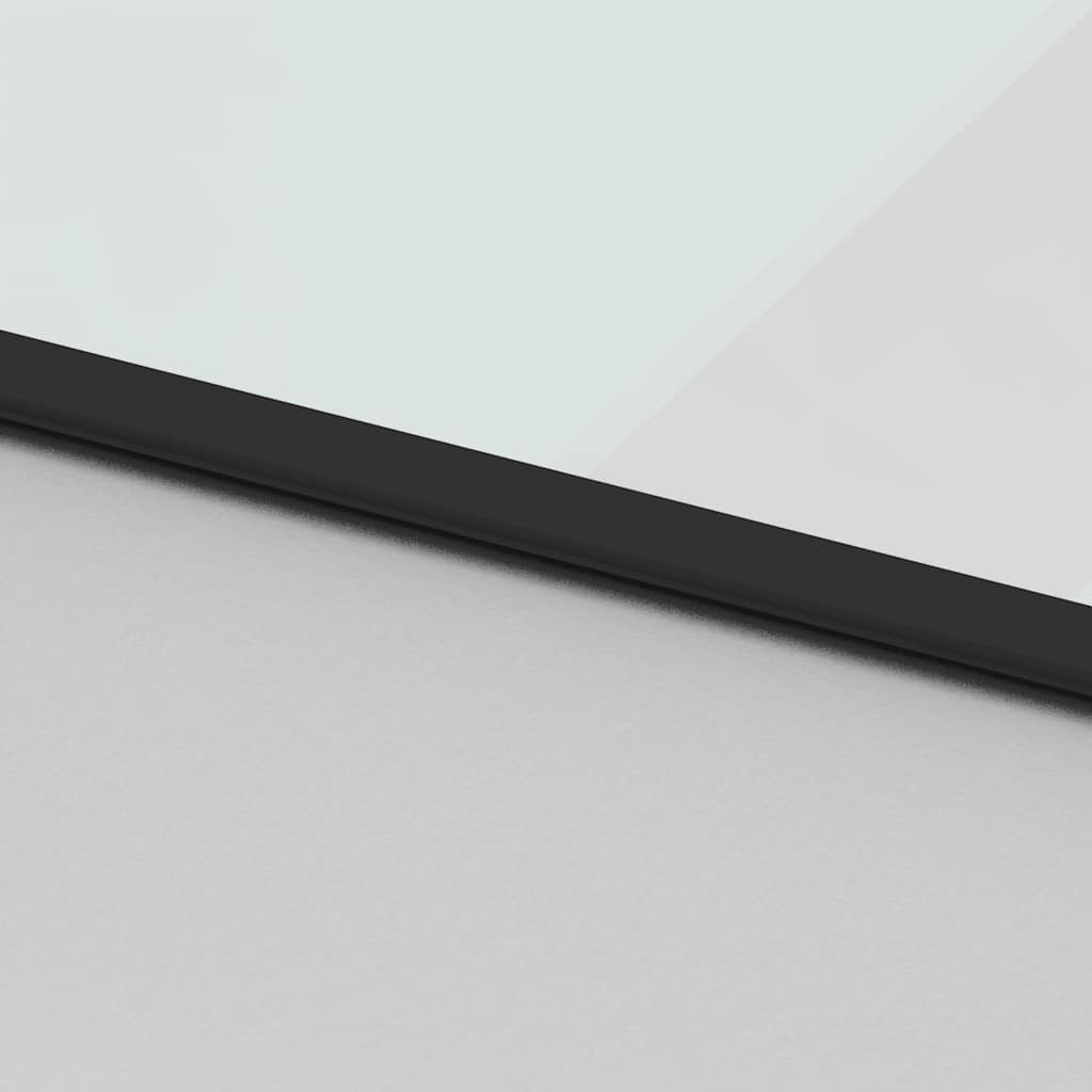 vidaXL Συρόμενη πόρτα με σετ υλικού 102,5x205 cm από γυαλί&Αλουμίνιο