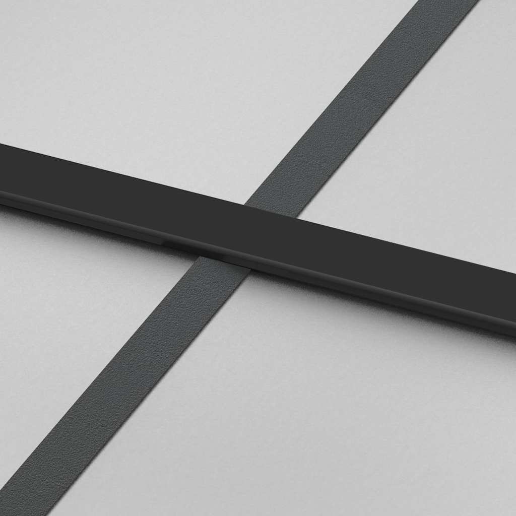 vidaXL Συρόμενη πόρτα με σετ υλικού 90x205 cm από γυαλί&Αλουμίνιο