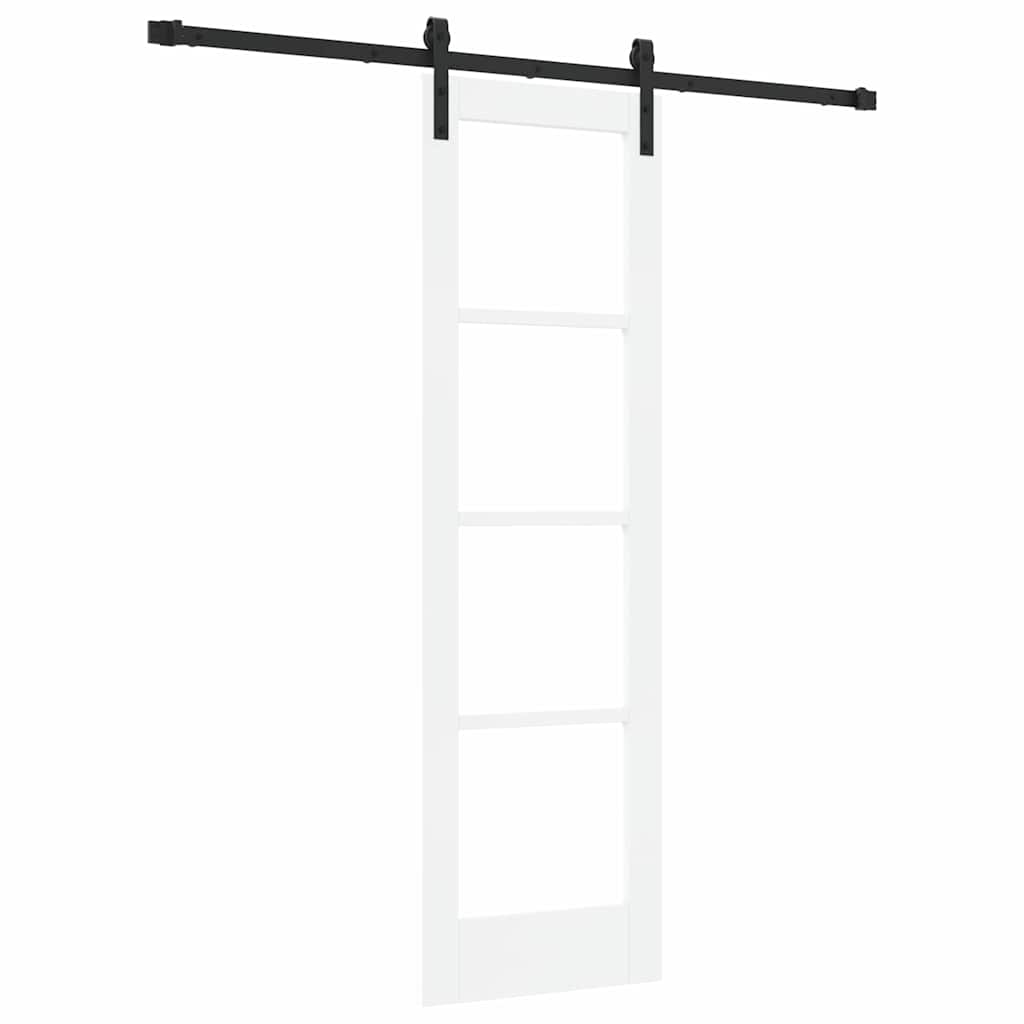 vidaXL Συρόμενη Πόρτα ORKDAL Λευκό και Μαύρο 61 x 198,5 εκ.