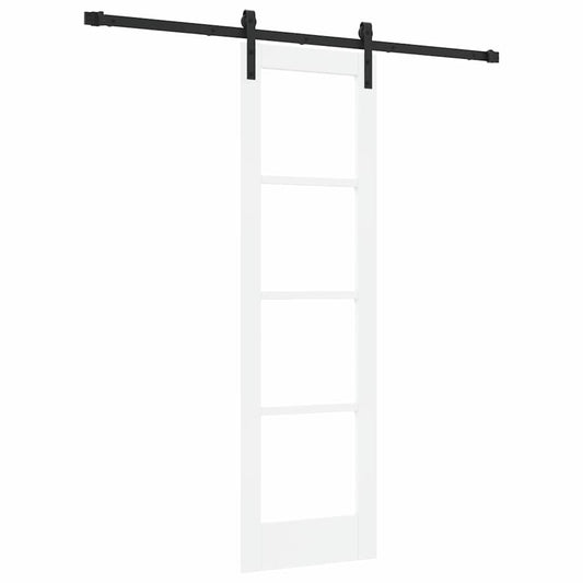 vidaXL Συρόμενη Πόρτα ORKDAL Λευκό και Μαύρο 61 x 198,5 εκ.