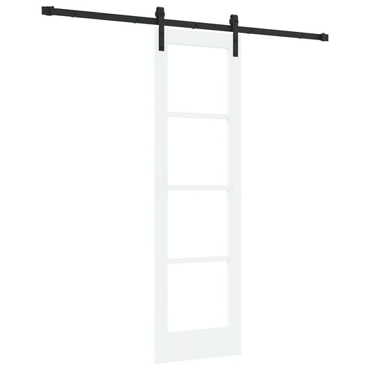 vidaXL Συρόμενη Πόρτα ORKDAL Λευκό και Μαύρο 61 x 198,5 εκ.