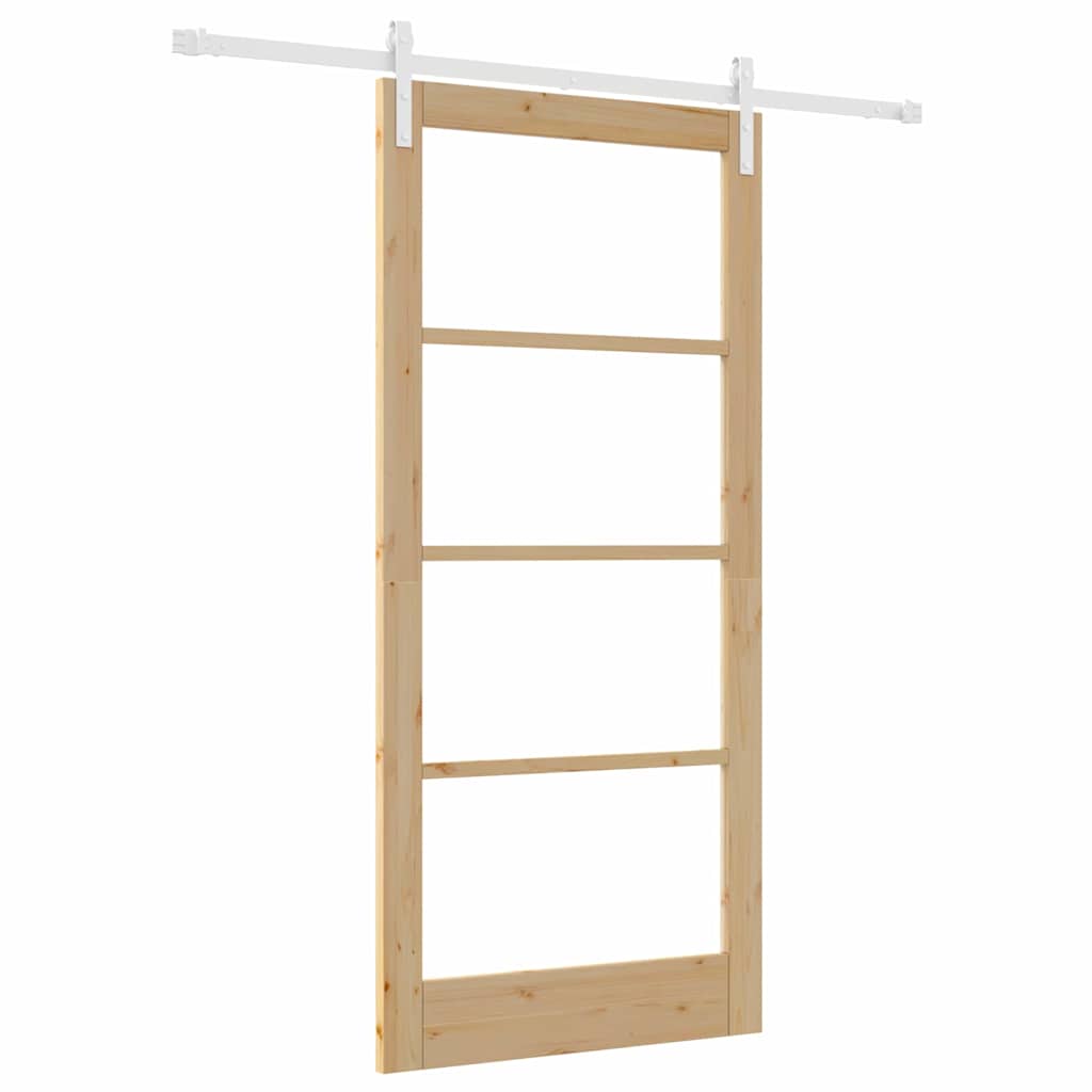 vidaXL Συρόμενη Πόρτα ORKDAL Φυσικό 93 x 202 cm