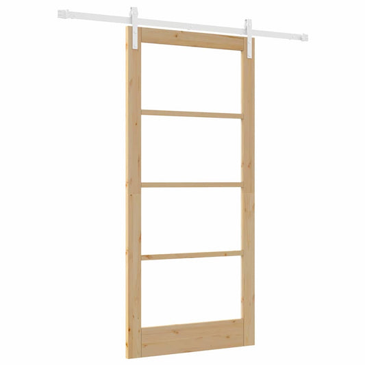 vidaXL Συρόμενη Πόρτα ORKDAL Φυσικό 93 x 202 cm