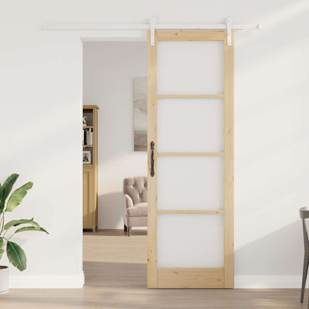 vidaXL Εσωτερική Πόρτα ORKDAL Φυσικό 78 x 232 cm Στερεά ξυλεία πεύκου