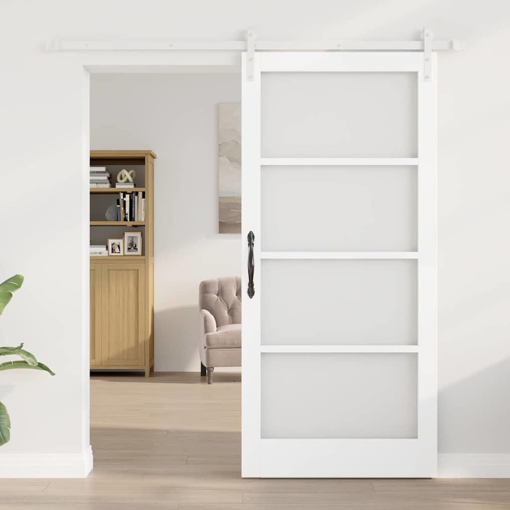 vidaXL Συρόμενη Πόρτα ORKDAL Λευκό 93 x 202 cm