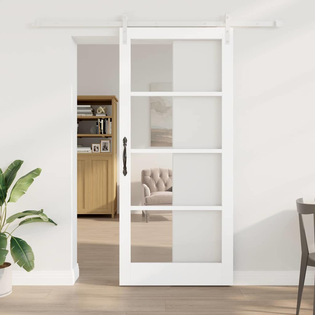 vidaXL Συρόμενη Πόρτα ORKDAL Λευκό 93 x 211 εκ.