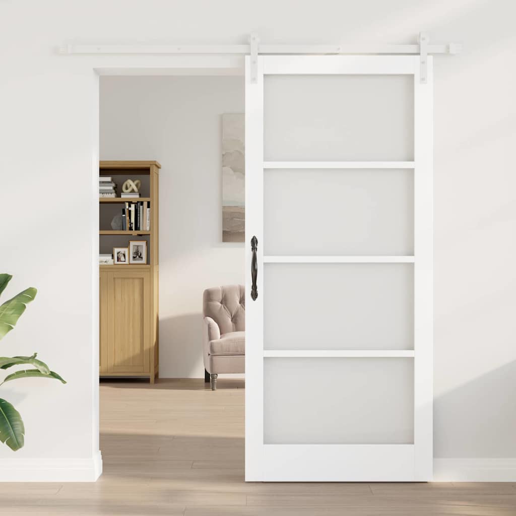 vidaXL Συρόμενη Πόρτα ORKDAL Λευκό 93 x 211 εκ.
