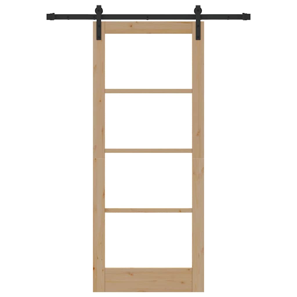 vidaXL Συρόμενη Πόρτα με Σετ Υλικών 'ORKDAL'83x202 cm