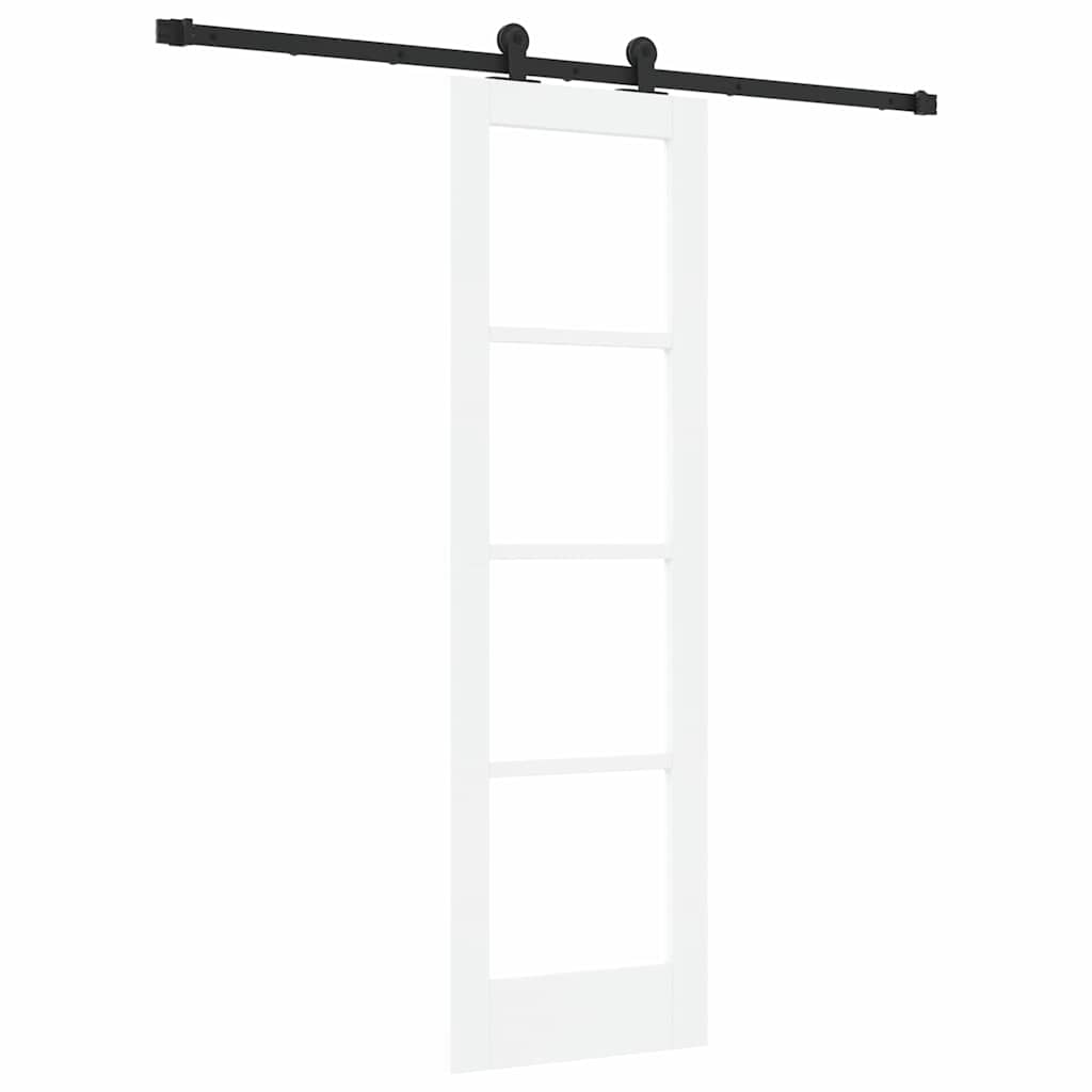 vidaXL Συρόμενη Πόρτα ORKDAL 61 x 198,5 εκ. Λευκό και Μαύρο