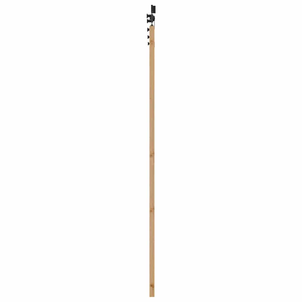 vidaXL Συρόμενη Πόρτα ORKDAL 93 x 202 cm Μασίφ ξύλο πεύκου και γυαλί
