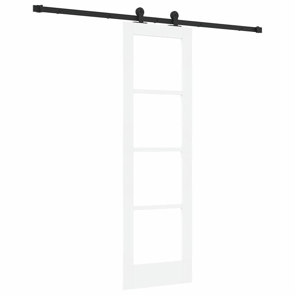 vidaXL Συρόμενη Πόρτα ORKDAL 61 x 198,5 εκ. Λευκό και Μαύρο