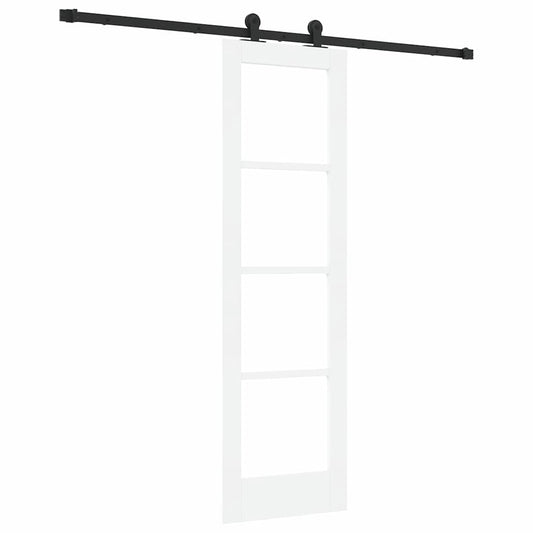 vidaXL Συρόμενη Πόρτα ORKDAL 61 x 198,5 εκ. Λευκό και Μαύρο