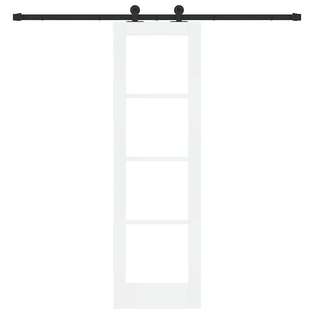 vidaXL Συρόμενη Πόρτα ORKDAL 61 x 198,5 εκ. Λευκό και Μαύρο