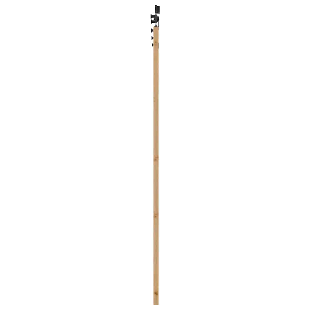 vidaXL Συρόμενη Πόρτα ORKDAL 93 x 202 cm Μασίφ ξύλο πεύκου και γυαλί