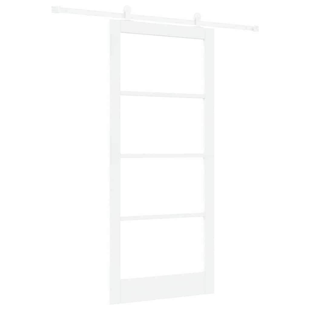 vidaXL Συρόμενη Πόρτα ORKDAL 93 x 211 εκ. Μασίφ ξύλο πεύκου και γυαλί