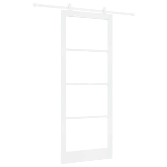 vidaXL Συρόμενη Πόρτα ORKDAL 93 x 232 εκ. Μασίφ ξύλο πεύκου και γυαλί