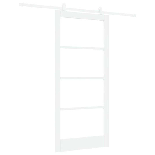vidaXL Συρόμενη Πόρτα ORKDAL 93 x 202 cm Μασίφ ξύλο πεύκου και γυαλί