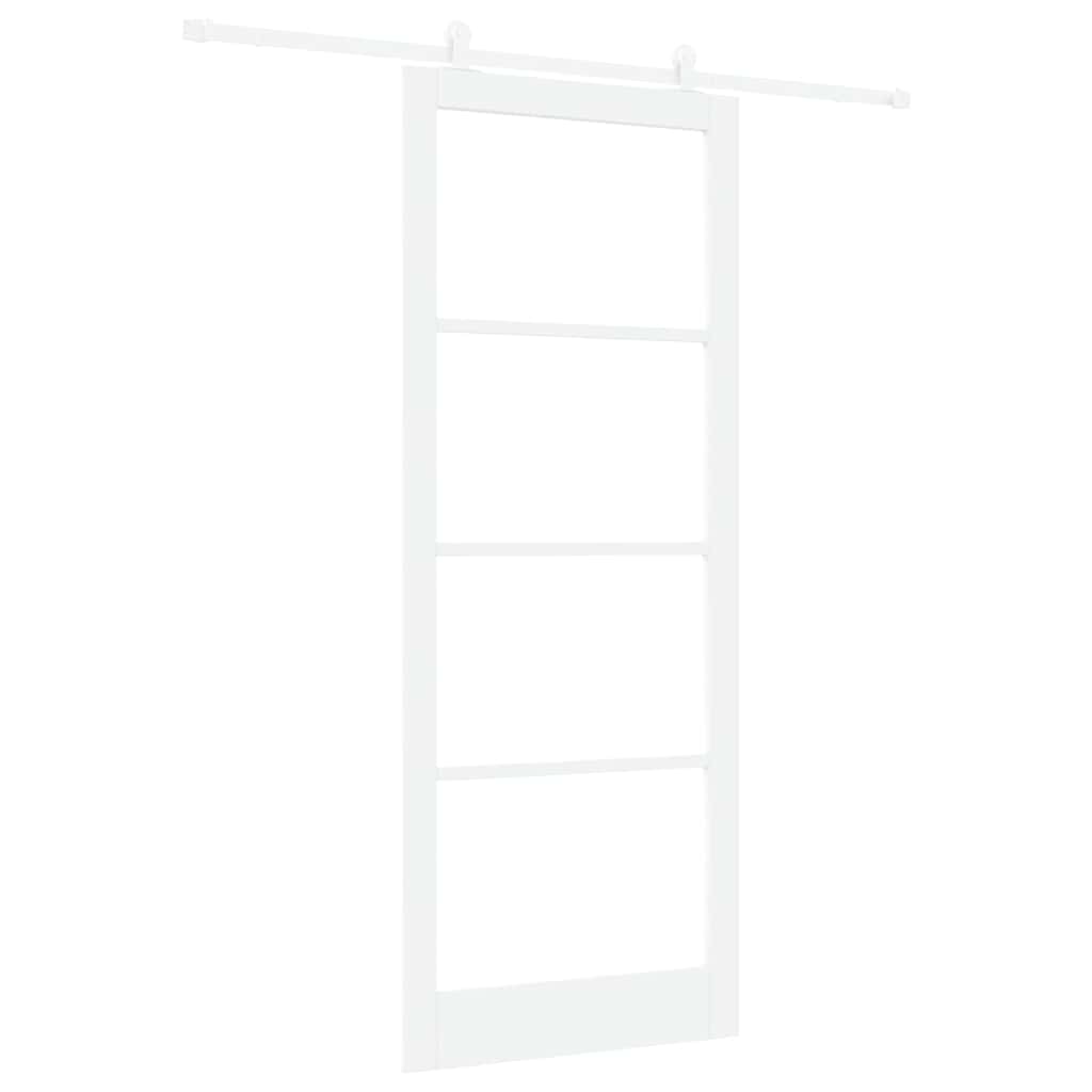vidaXL Συρόμενη Πόρτα ORKDAL 93 x 232 εκ. Μασίφ ξύλο πεύκου και γυαλί