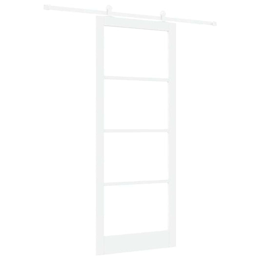 vidaXL Συρόμενη Πόρτα ORKDAL 93 x 232 εκ. Μασίφ ξύλο πεύκου και γυαλί
