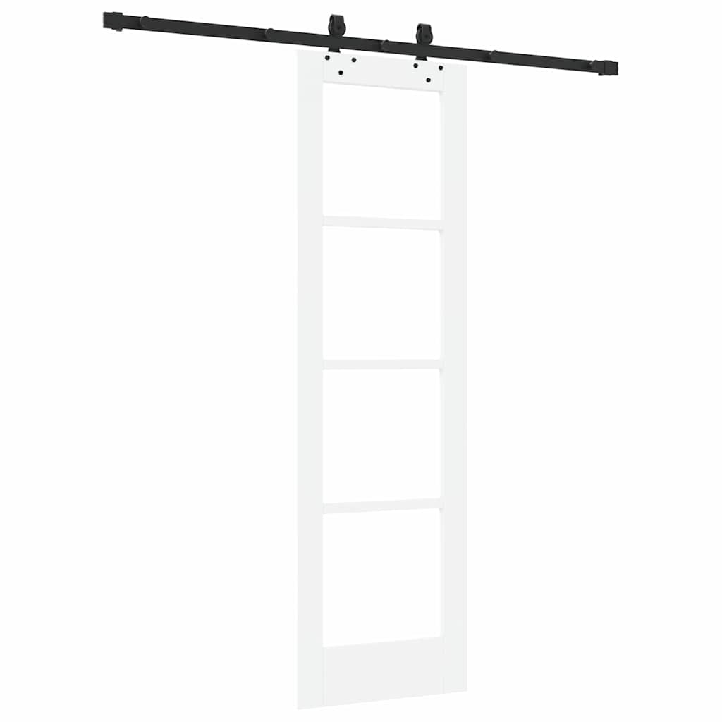 vidaXL Συρόμενη Πόρτα ORKDAL 61 x 198,5 εκ. Λευκό και Μαύρο