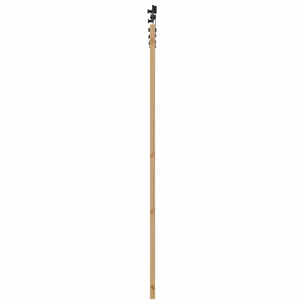 vidaXL Συρόμενη Πόρτα ORKDAL 93 x 202 cm Μασίφ ξύλο πεύκου και γυαλί