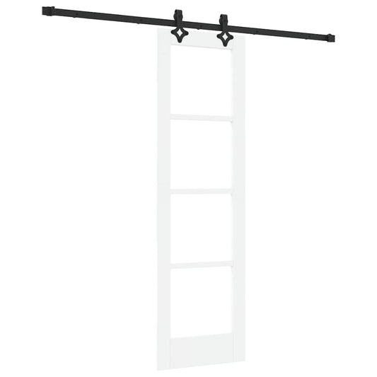 vidaXL Συρόμενη Πόρτα ORKDAL 61 x 198,5 εκ. Λευκό και Μαύρο
