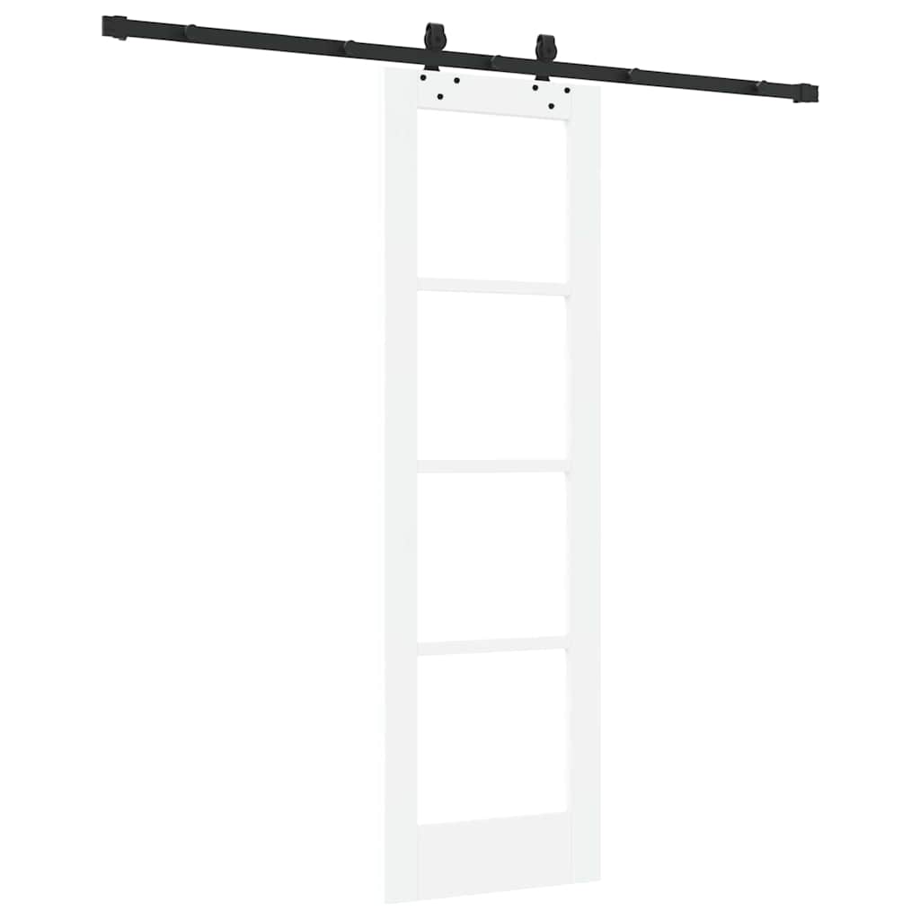 vidaXL Συρόμενη Πόρτα ORKDAL 61 x 198,5 εκ. Λευκό και Μαύρο