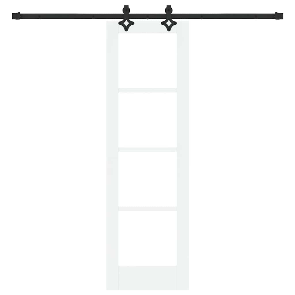 vidaXL Συρόμενη Πόρτα ORKDAL 61 x 198,5 εκ. Λευκό και Μαύρο