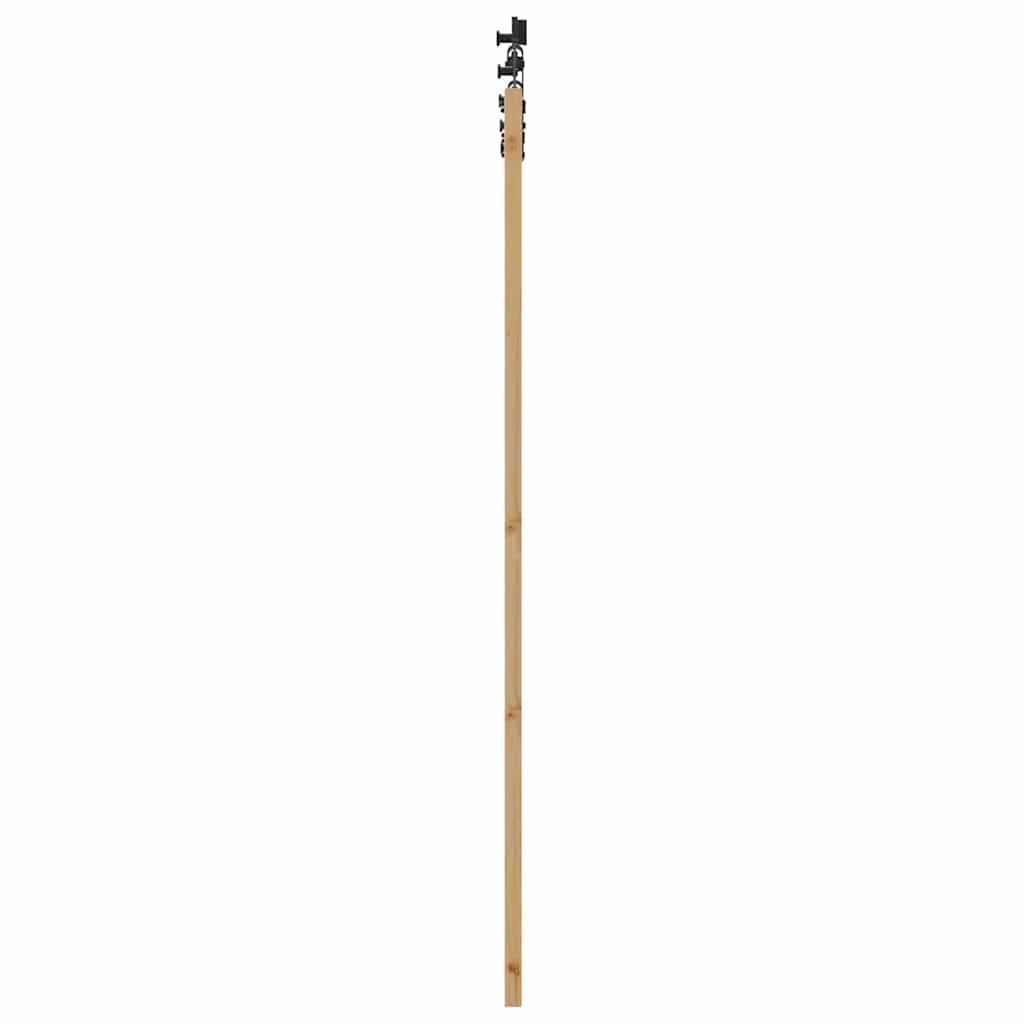 vidaXL Συρόμενη Πόρτα ORKDAL 93 x 202 cm Μασίφ ξύλο πεύκου και γυαλί