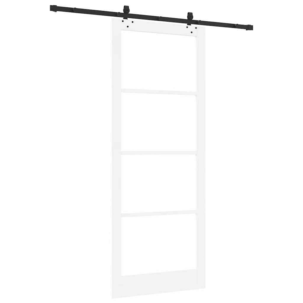 vidaXL Συρόμενη Πόρτα ORKDAL 93 x 232 εκ. Μασίφ ξύλο πεύκου και γυαλί