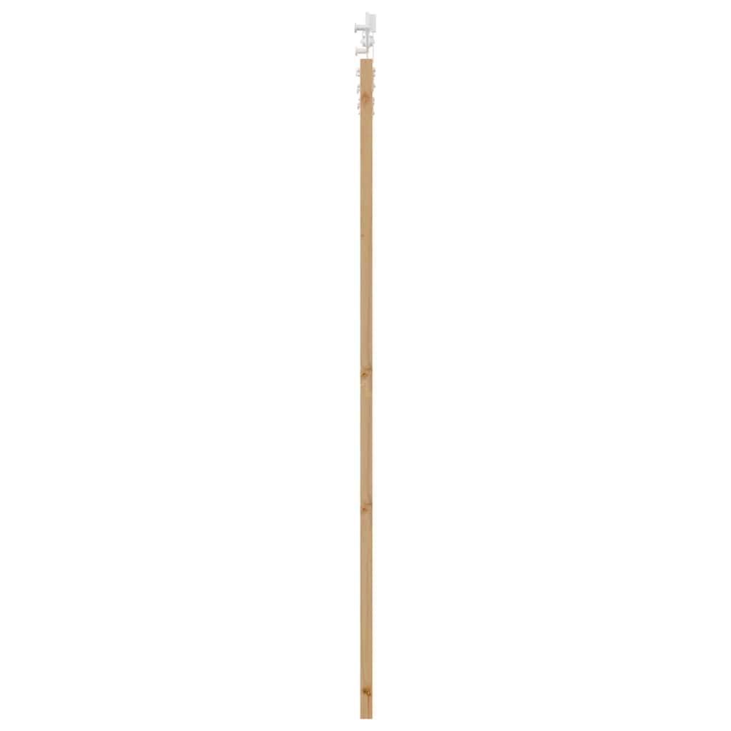 vidaXL Συρόμενη Πόρτα 93 x 202 cm Μασίφ ξύλο πεύκου και γυαλί Φυσικό