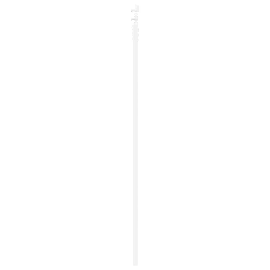 vidaXL Συρόμενη Πόρτα 61 x 198,5 εκ. Μασίφ ξύλο πεύκου και γυαλί Λευκό